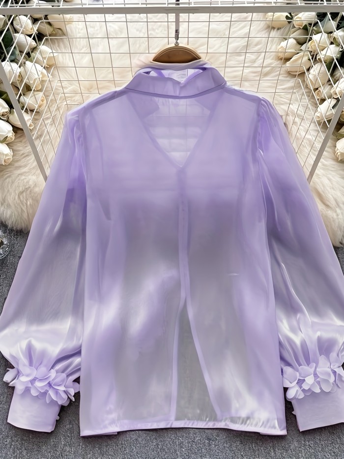 Latest Chinese-style Vintage Hit, Elegant and Dignified V-neck, Smooth Non-stretch Fabric, Niche High-end Unisex Versatile Design