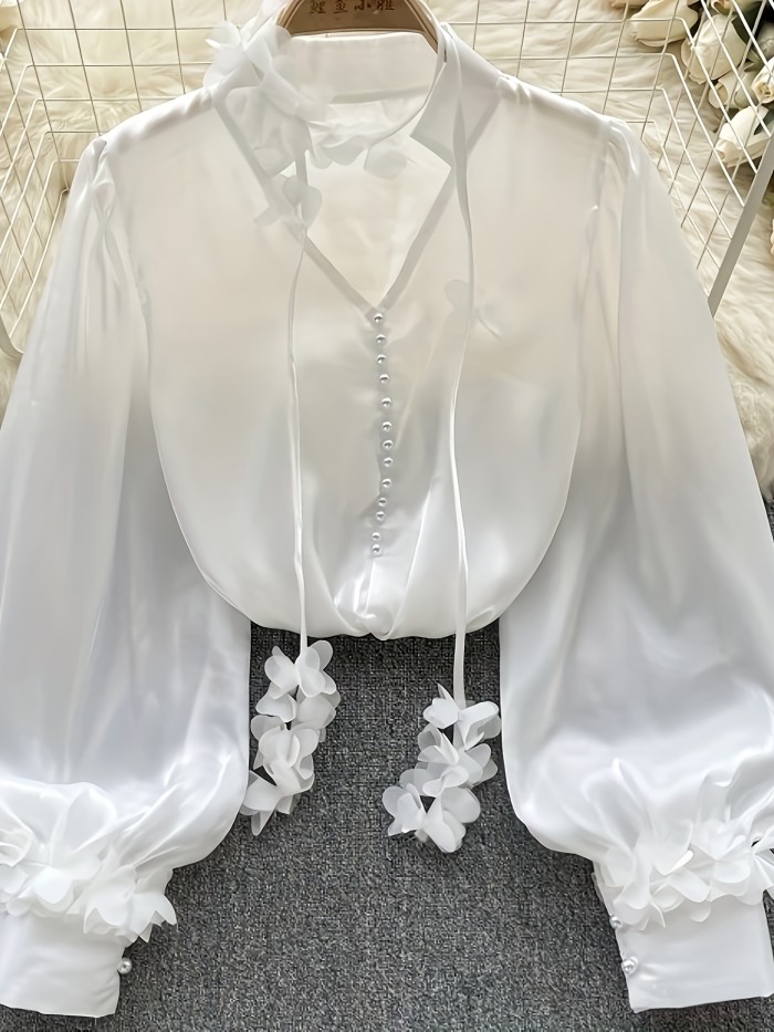 Latest Chinese-style Vintage Hit, Elegant and Dignified V-neck, Smooth Non-stretch Fabric, Niche High-end Unisex Versatile Design