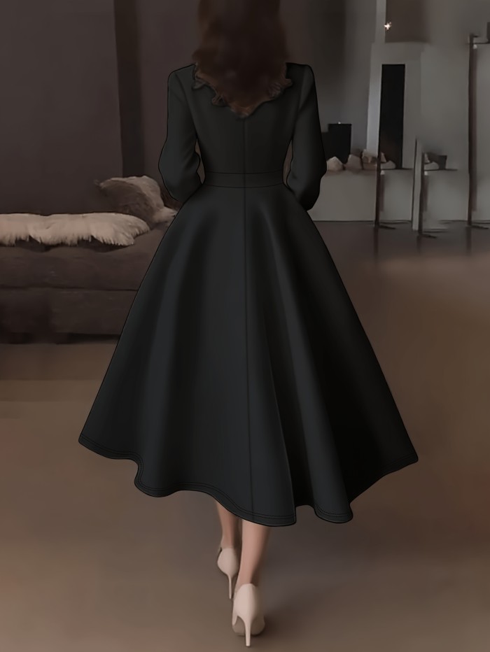 Women'S High-Waisted Slim-Fit Mid-Length Skirt with Fairy Charm