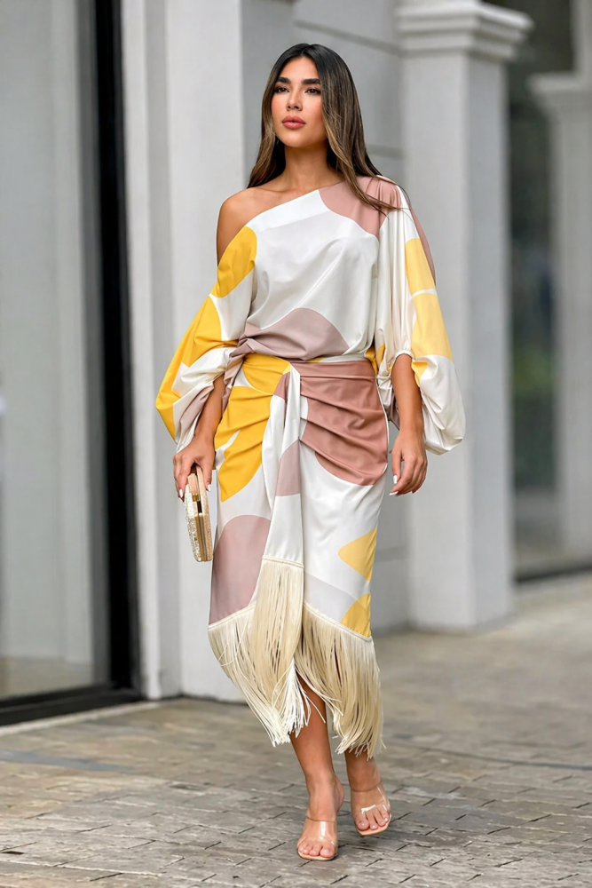 Elegant Statement One-Shoulder Evening Dress