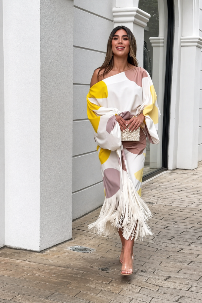 Elegant Statement One-Shoulder Evening Dress