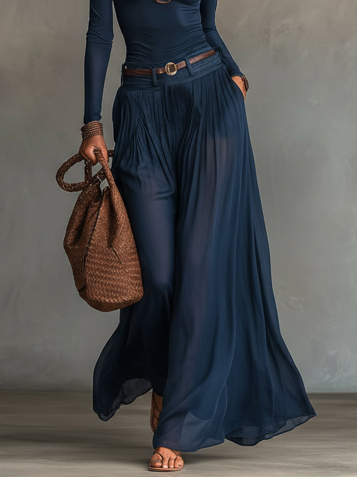 Elegant One-Shoulder Top and Skirt Set