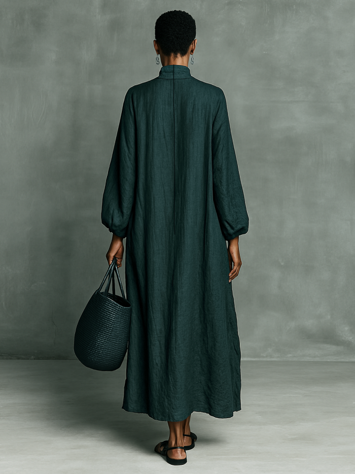 Premium Linen Maxi Dress