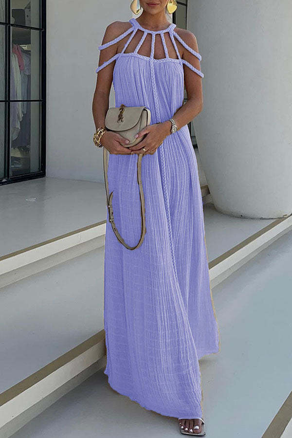 Bohemian Halter Maxi Dress