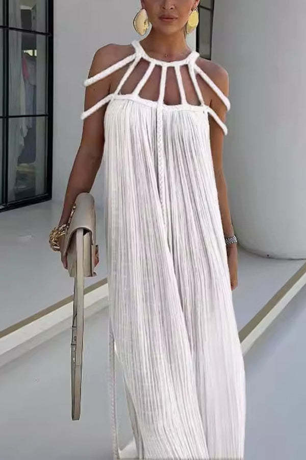 Bohemian Halter Maxi Dress