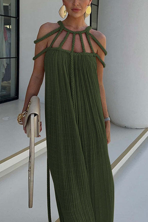Bohemian Halter Maxi Dress