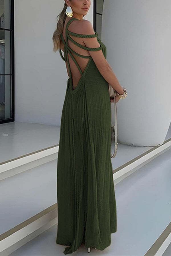 Bohemian Halter Maxi Dress