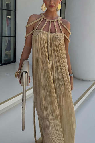 Bohemian Halter Maxi Dress