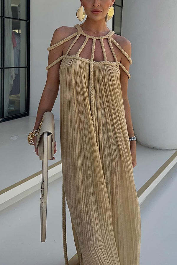 Bohemian Halter Maxi Dress