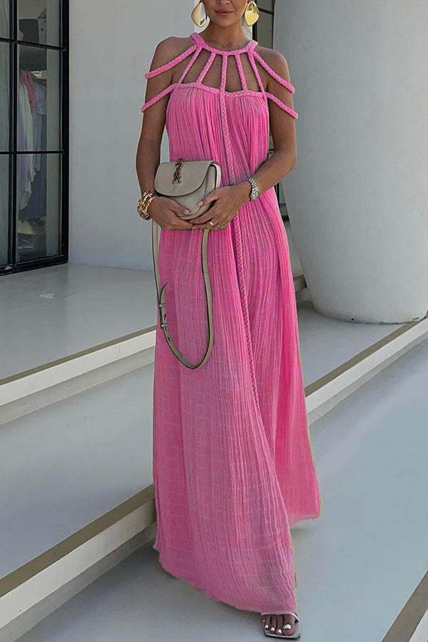 Bohemian Halter Maxi Dress