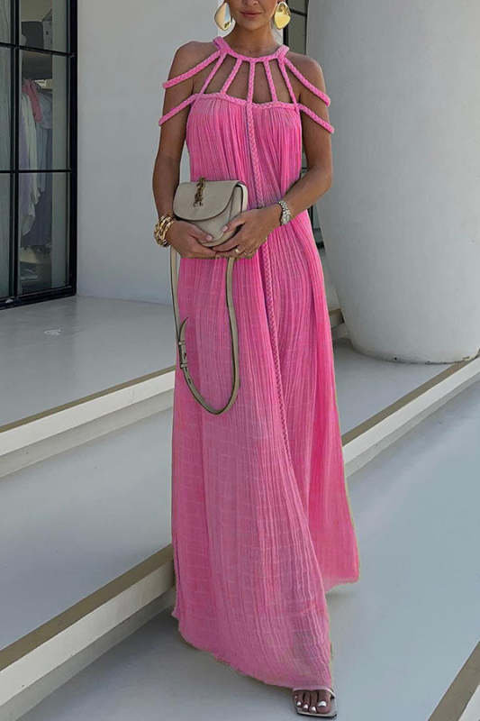Bohemian Halter Maxi Dress