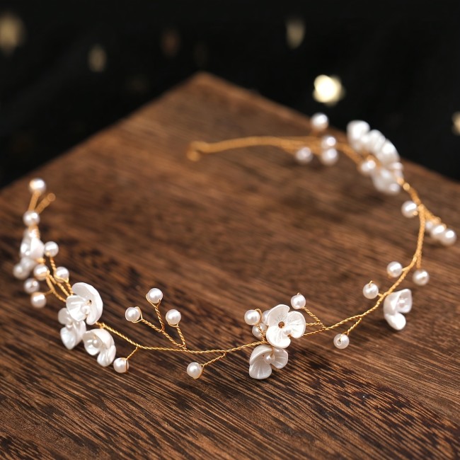 Trendy Hairband Headband for Women Party Flower Hairband Bridal Wedding Hair Accessories Jewelry Vine Headband