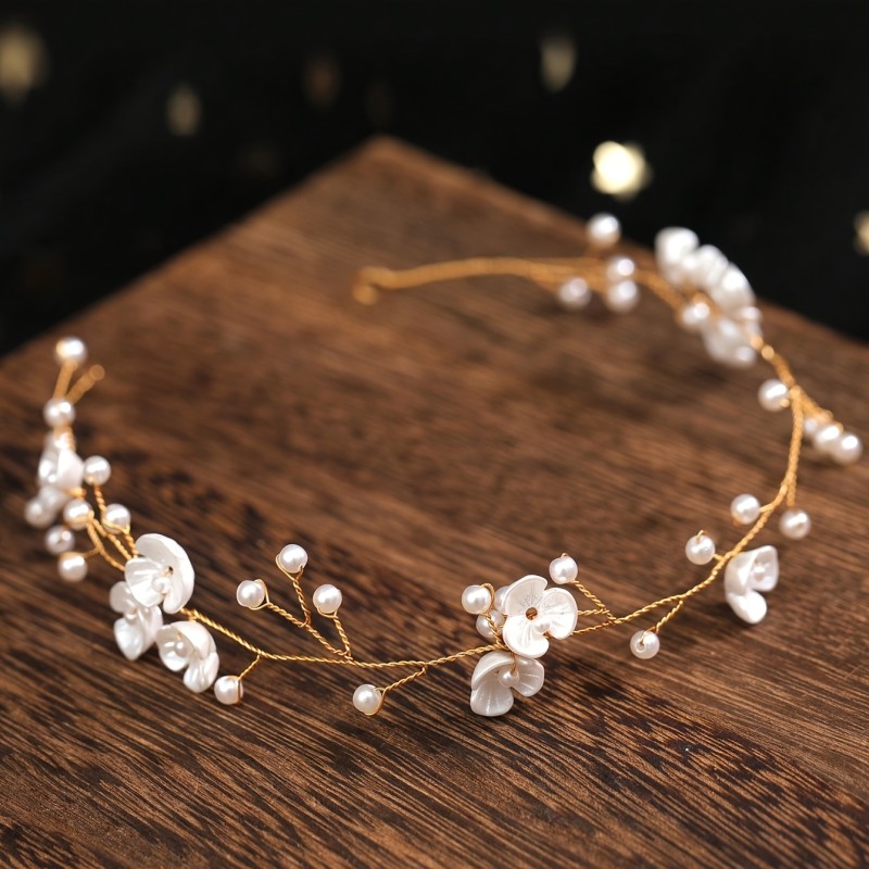 Trendy Hairband Headband for Women Party Flower Hairband Bridal Wedding Hair Accessories Jewelry Vine Headband