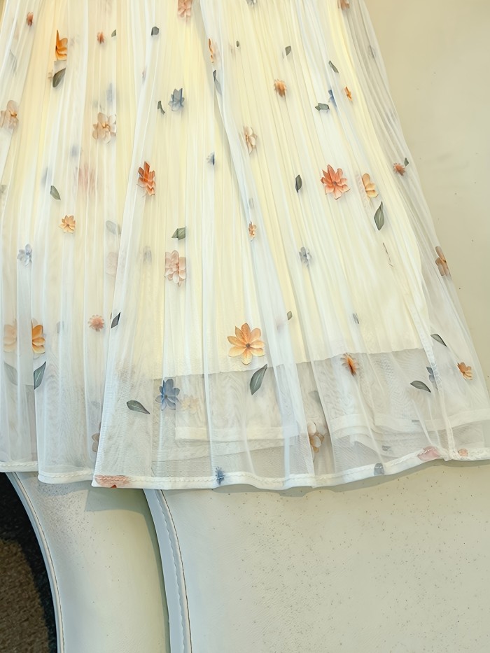 Pleated Mid-Length Women'S Skirt 2026 New Versatile A-Line Skirt Women'S Flared Skirt