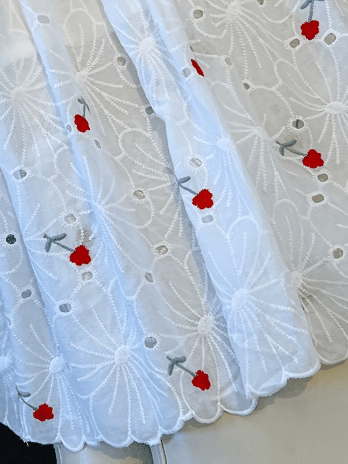 White Lace Skirt for Women