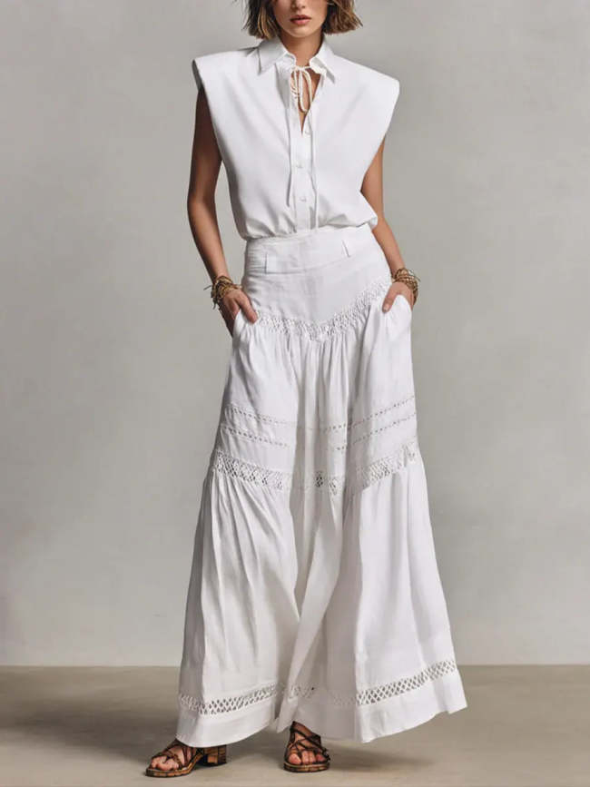 Women's Casual Simple Skirt Set