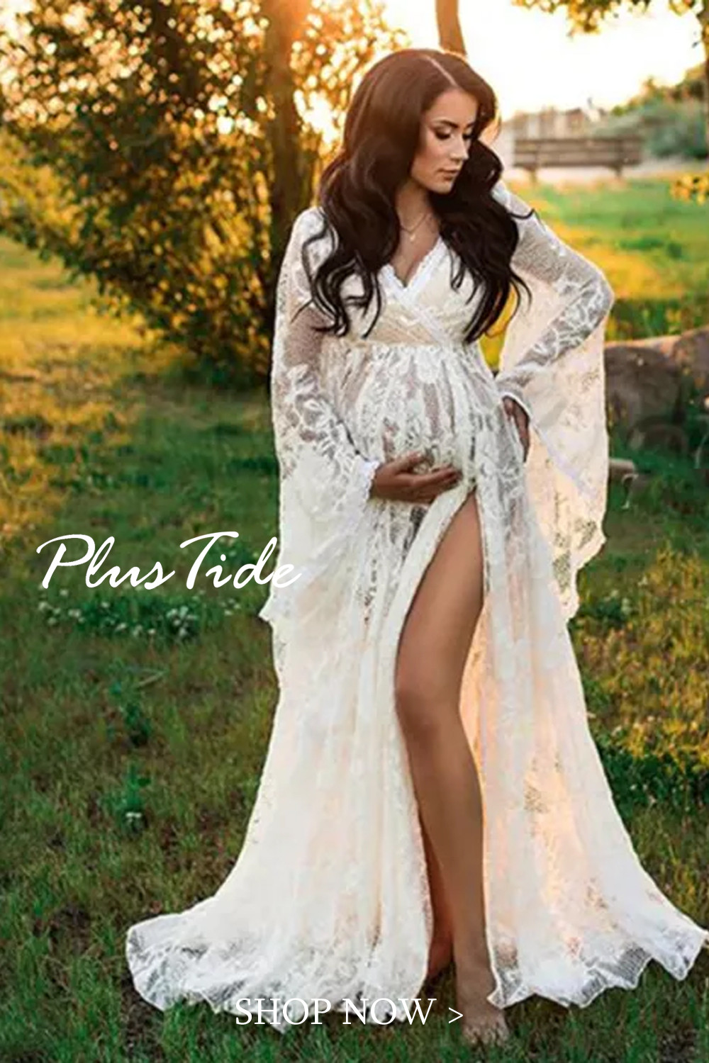 Pregnancy Photography See Through Sexy Evening Dress Long  Evening Dress main image 1