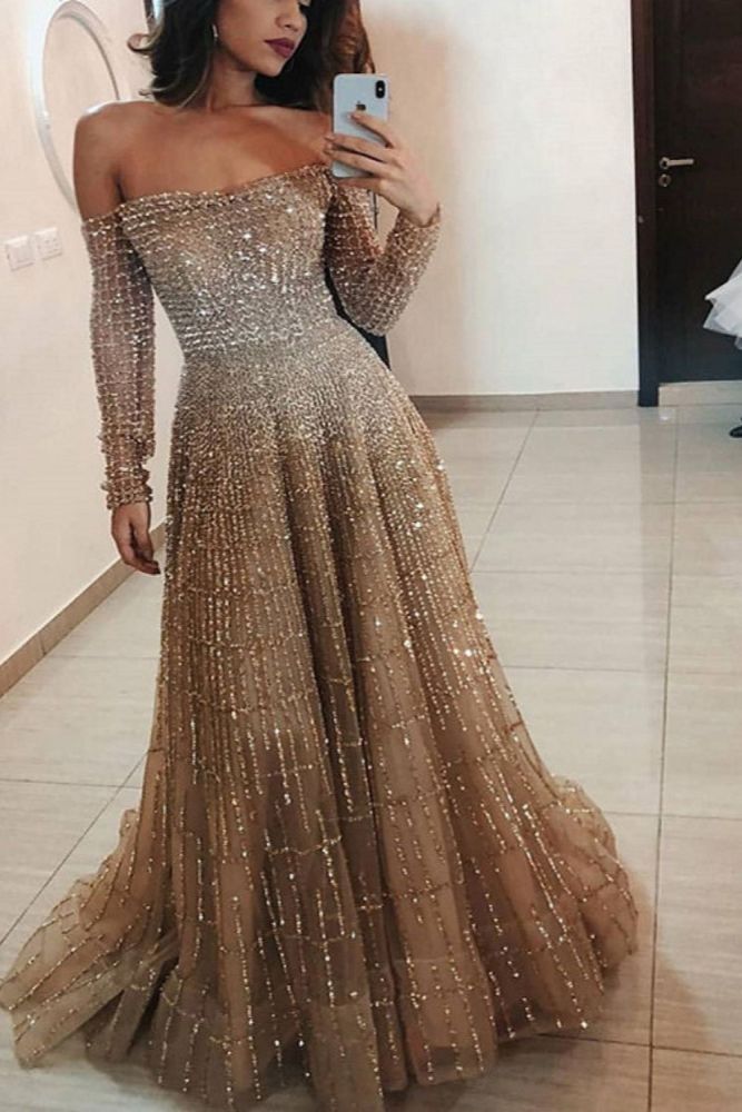 Ladies Lace Sexy Elegant Long Sleeve  Wedding Guest Dress