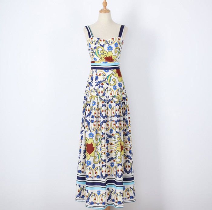 Women Floral Ladies Skirt Fashion Wedding Guest Dresses
