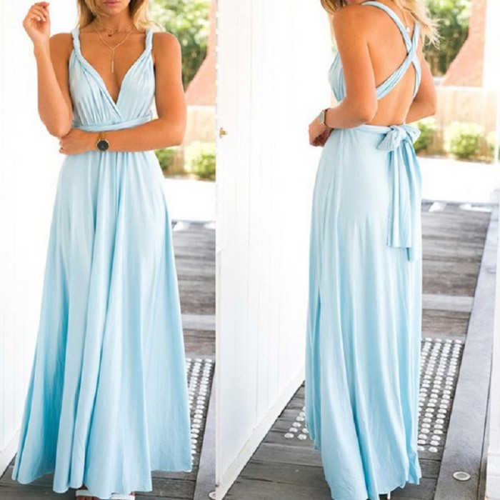 Women's Sexy Bandage Party Boho Chic Elegant Wedding Guest Dresses