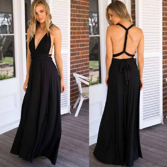 Women's Sexy Bandage Party Boho Chic Elegant Wedding Guest Dresses