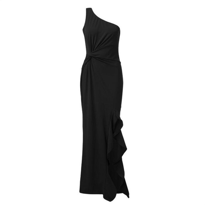 Sexy One Shoulder Ruffles Wedding Elegant Off Shoulder Evening Party Dress