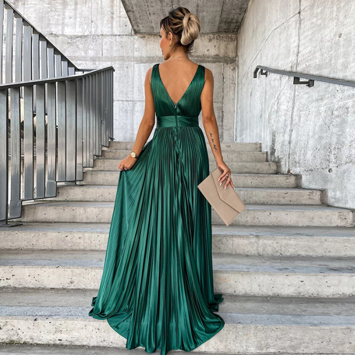 Elegant Fashion V-Neck Wedding Guest Dress