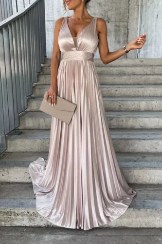 Elegant Fashion V-Neck Wedding Guest Dress