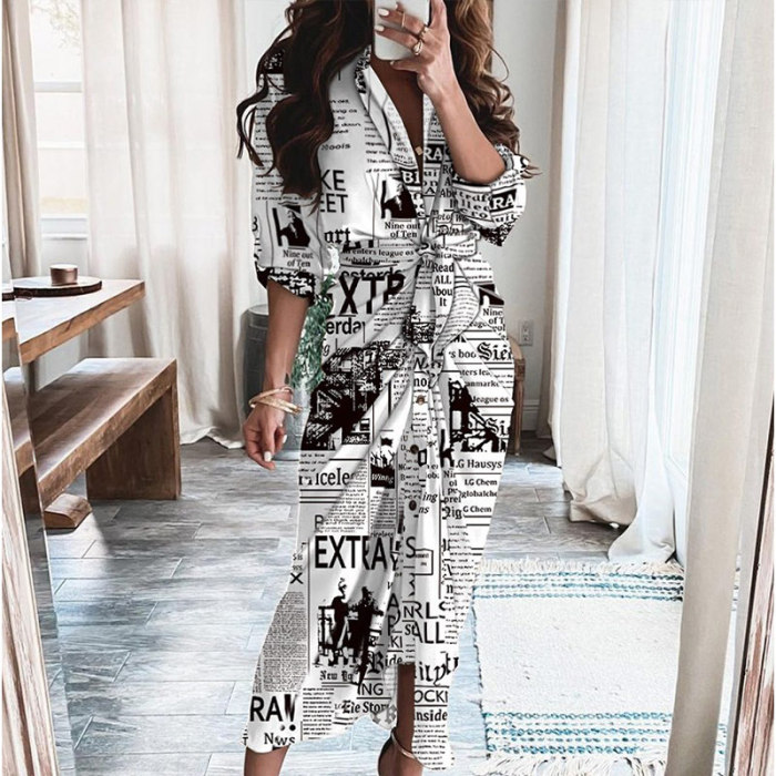 Elegant V Neck Ruffle Fashion Casual Print Beach Party Wedding Guest Dresses