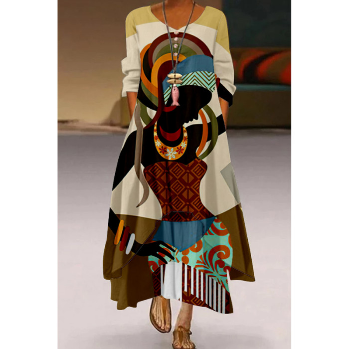 Fashion Party Evening Sexy High Waist Long Sleeve Elegant Maxi Dress