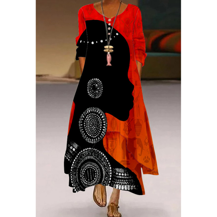Fashion Party Evening Sexy High Waist Long Sleeve Elegant Maxi Dress