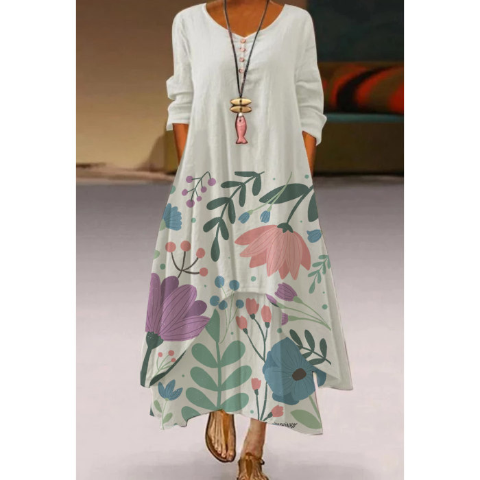 3D Printed Boho Sexy Vintage Party Maxi Dress