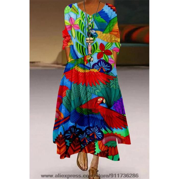 Prints Party Long Dress