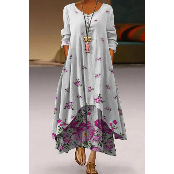Fashion Slim 3D Printing Casual Elegant Wedding Wedding Guest Dress