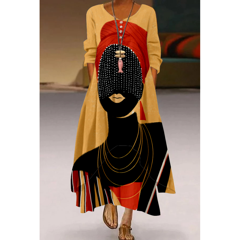 Elegant Ruched Maxi Dress with Notched Neckline and Long Sleeves - Chic Opaque Style by Trendsi
