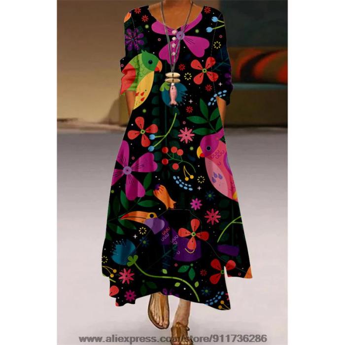 Prints Party Long Dress