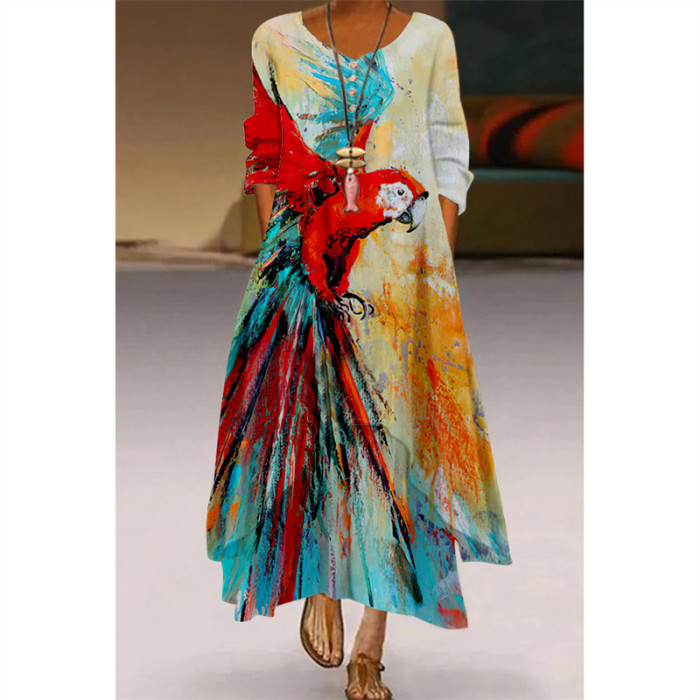 Prints Party Long Dress