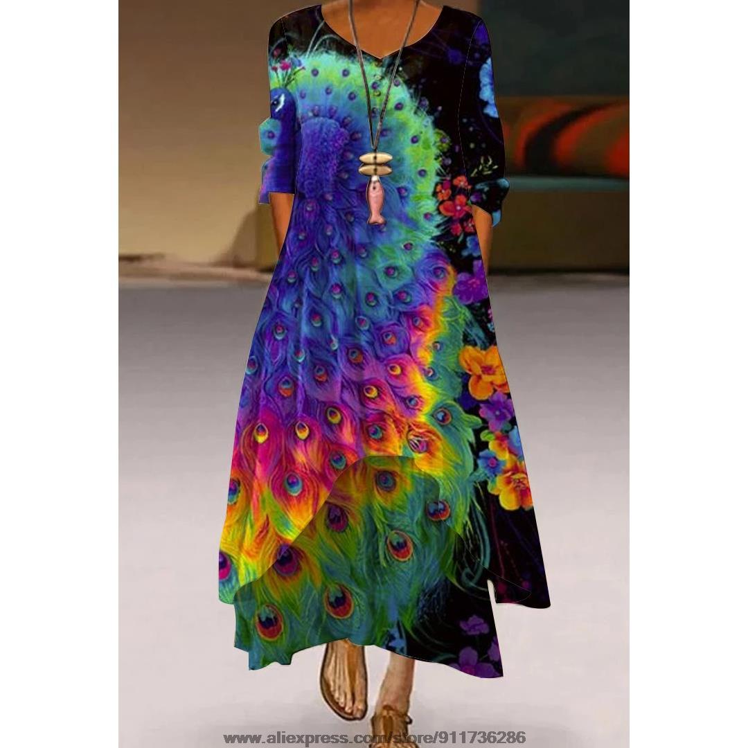 Printed Sexy Maxi Dress main image 0