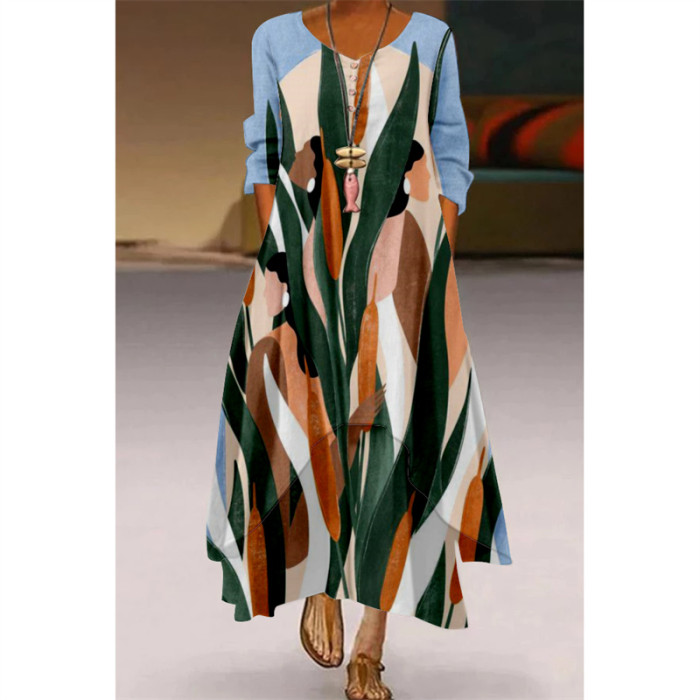 Prints Party Long Dress