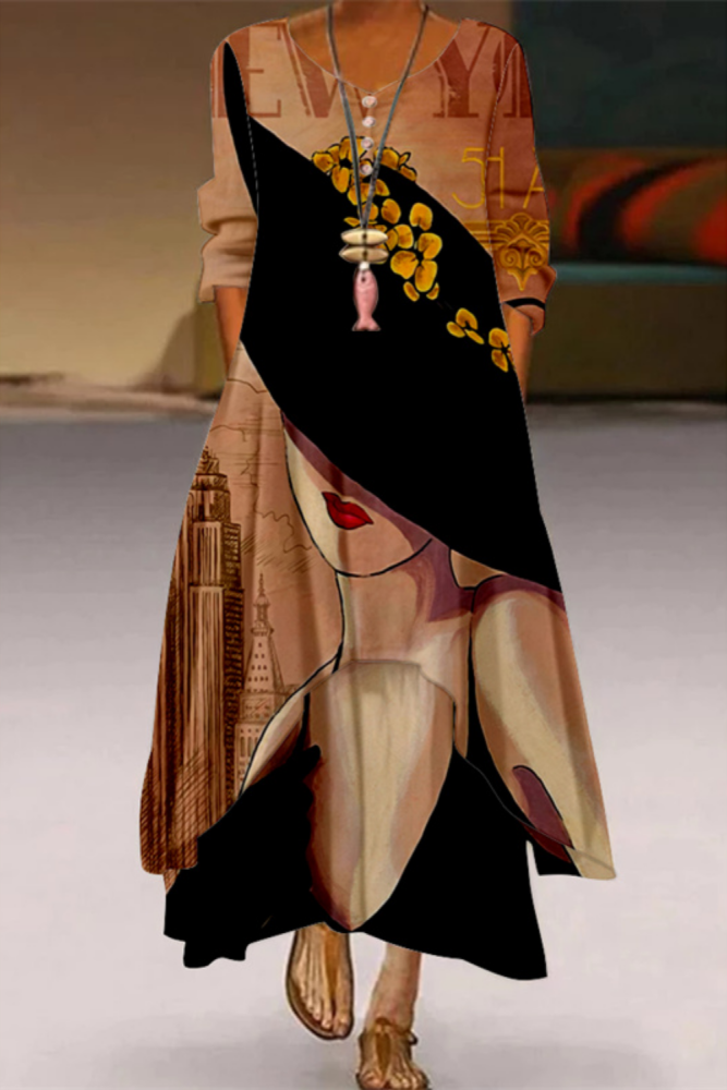 Prints Party Long Dress