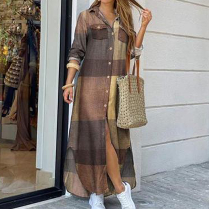 Boho Casual Female Long Sleeve Fashion Dress