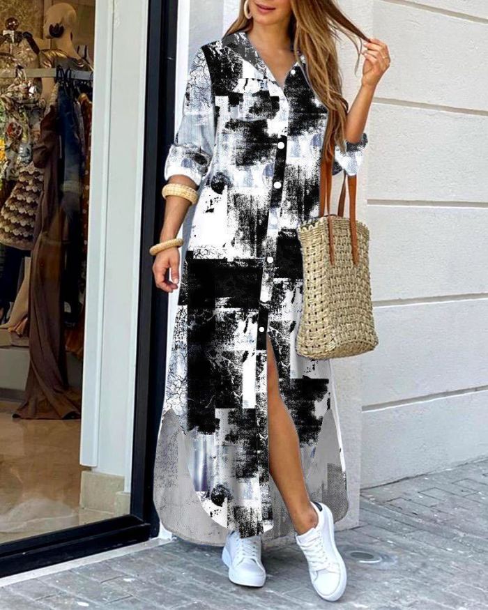 Boho Casual Female Long Sleeve Fashion Dress