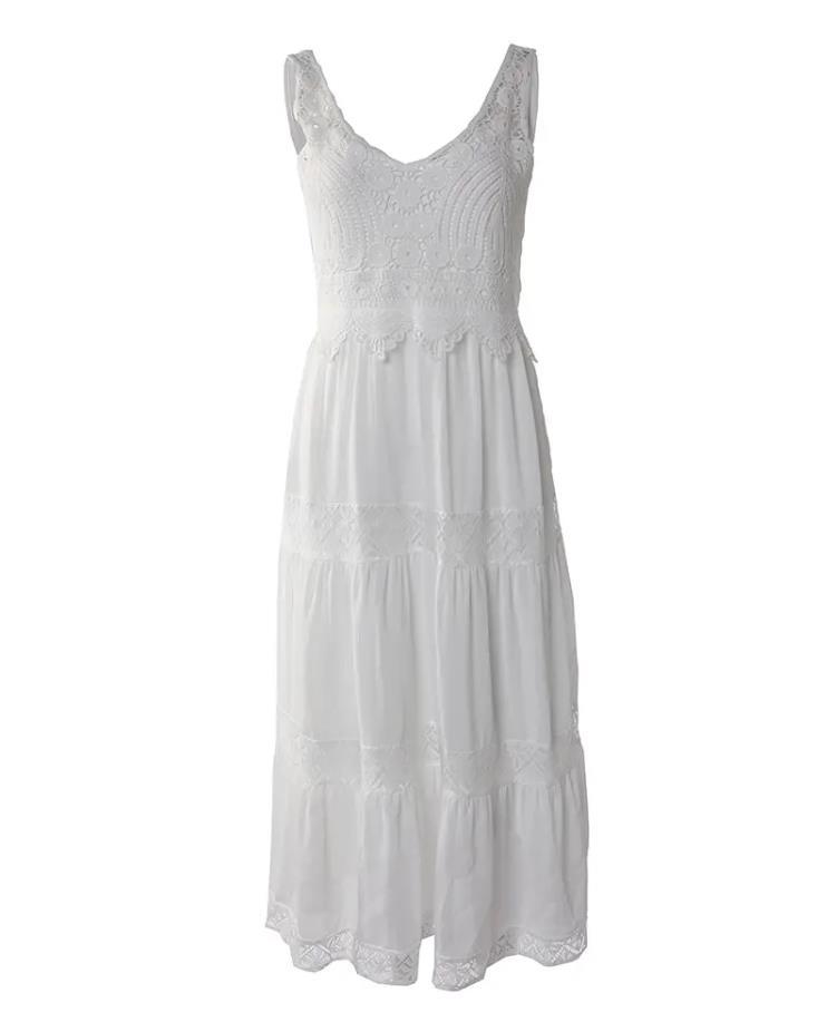 Lace Maxi High-Low Dress - Effortless Summer Romance main image 1