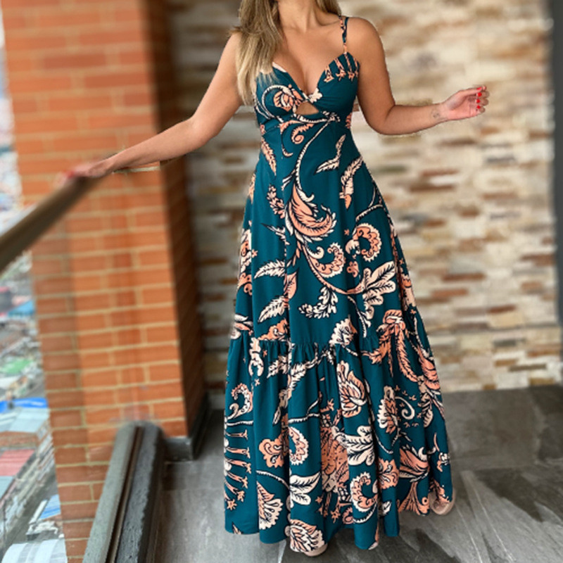Boho Vacation Vintage Sleeveless Elegant Party Wedding Guest Dress
