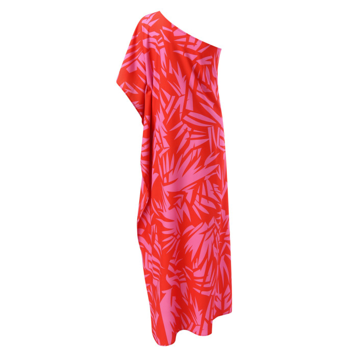 Summer Beach Knitted Irregular One Shoulder Backless Party  Wedding Guest Dress