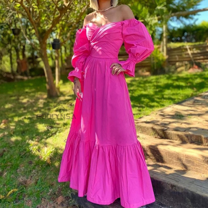 Sexy Strapless Crossover Slim Party Fashion  Wedding Guest Dress