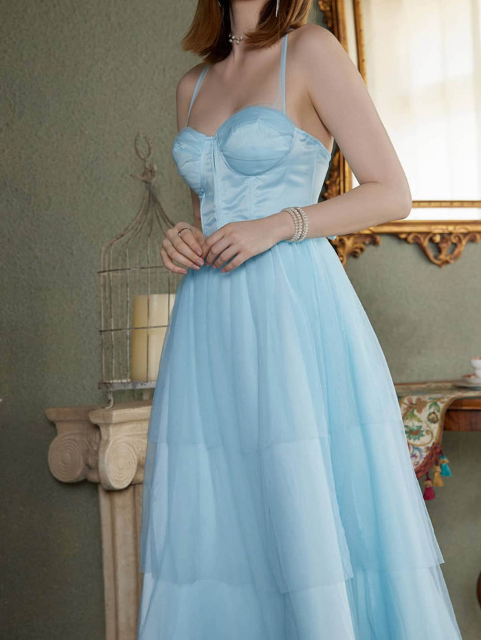 Trendy Lace Mesh Solid Color Bohemian Party Sleeveless Wedding Guest Dress