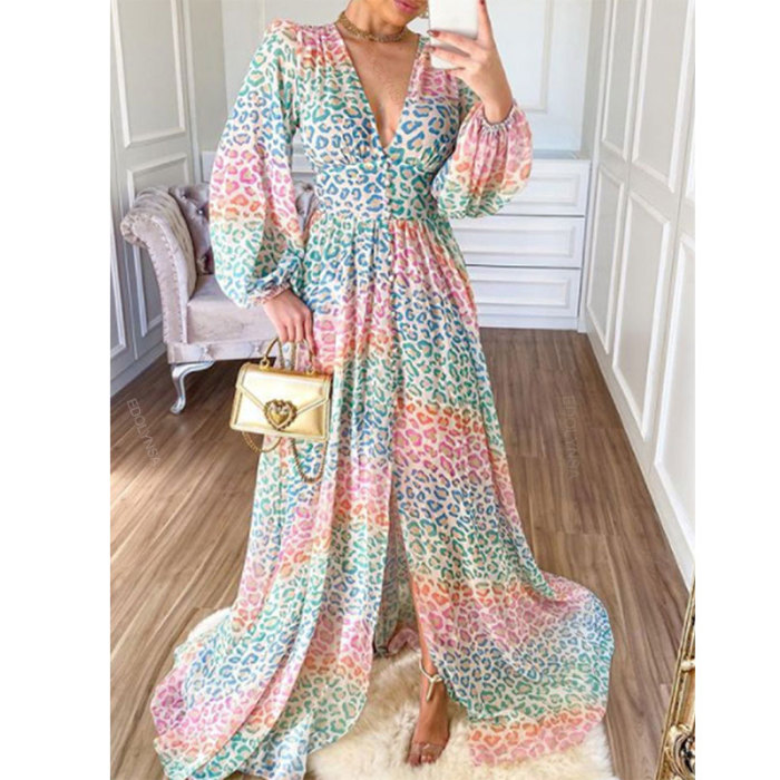 Sexy Fashion Loose Bohemian Beach  Wedding Guest Dress