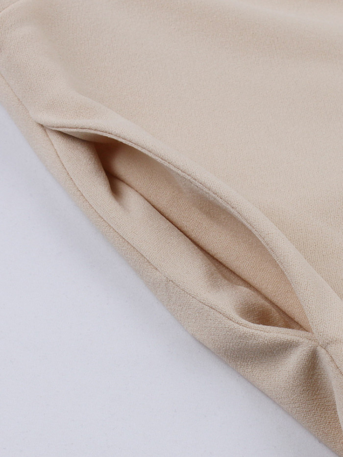 Trendy Mesh Bell Sleeve Sexy Retro A-Line Pocket Wedding Guest Dress