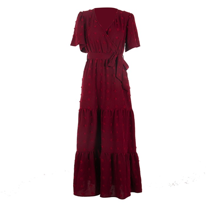 Women's Elegant V Neck High Waist Camisole Casual Fashion  Maxi Dress